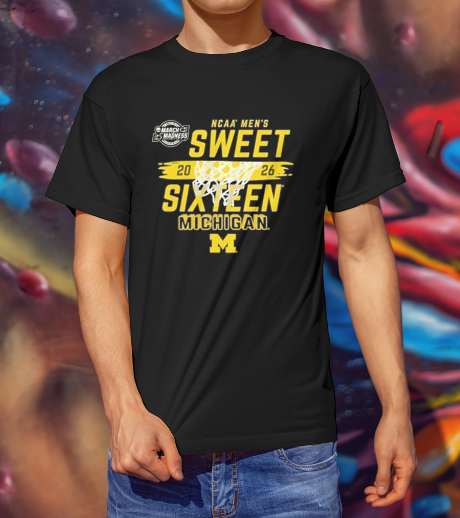 NCAA Men's Sweet 2026 Sixteen Michigan Basketball M T-Shirt