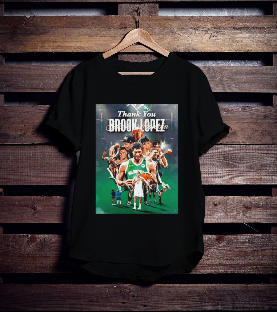 Thank You Brook Lopez Milwaukee Bucks Splash Mountain T-Shirt