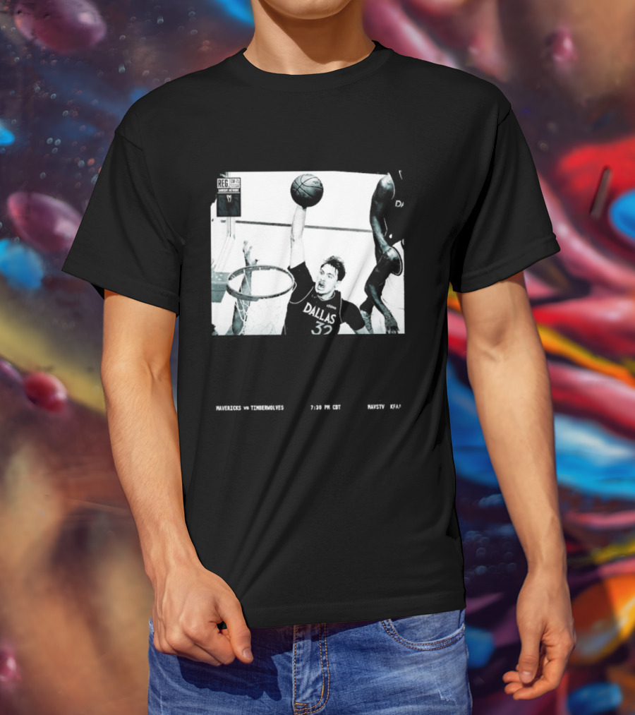 Cooper Flagg Dallas Mavericks No Howl Just Work Hoops Dunk T-Shirt