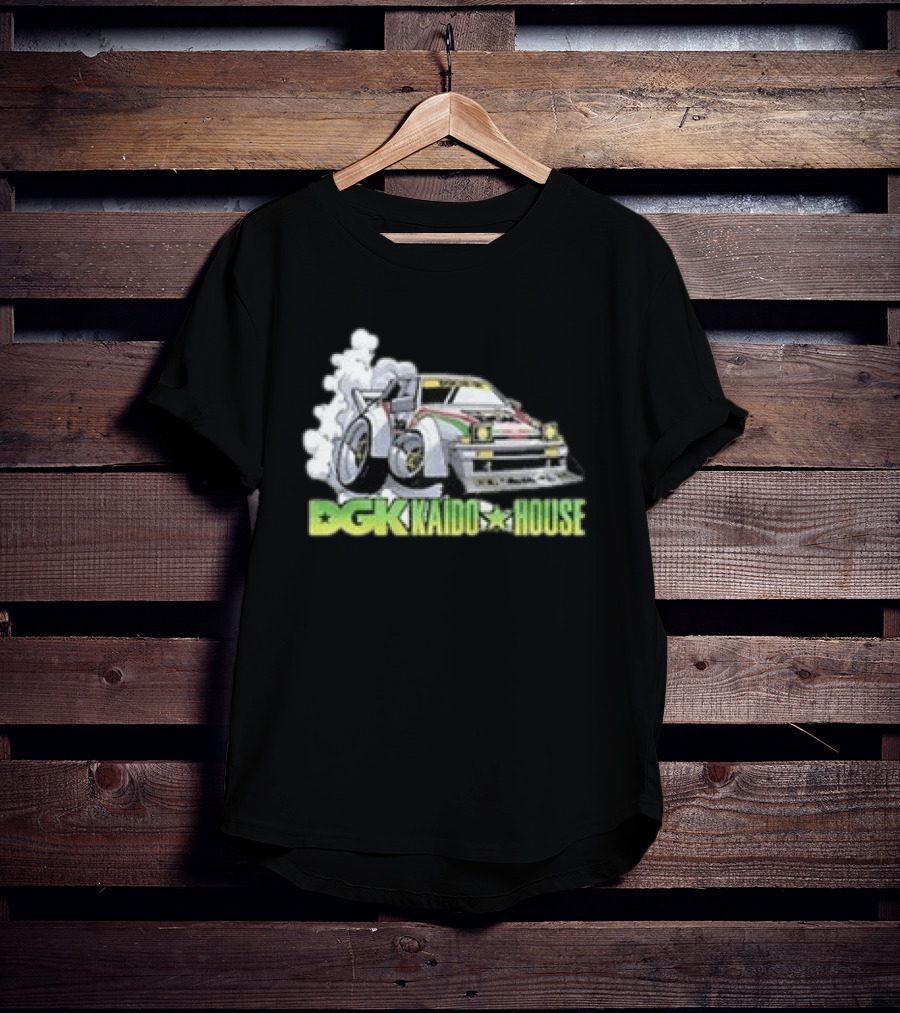 DGK Kaido House Street Spec Wide Open Racing Car Drift T-Shirt