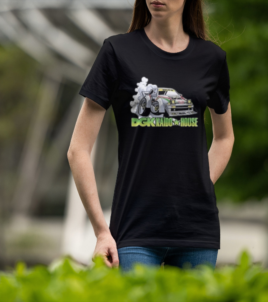DGK Kaido House Street Spec Wide Open Racing Car Drift T-Shirt