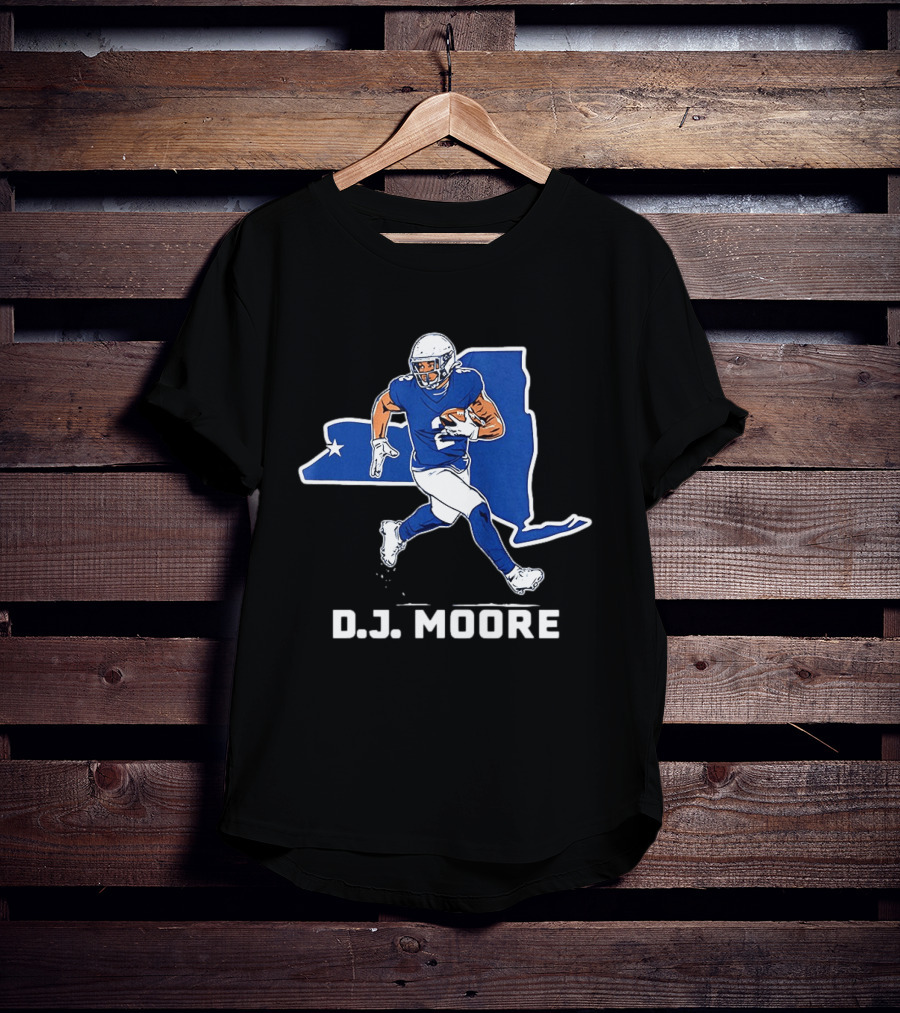DJ Moore Football State Star New York T-Shirt