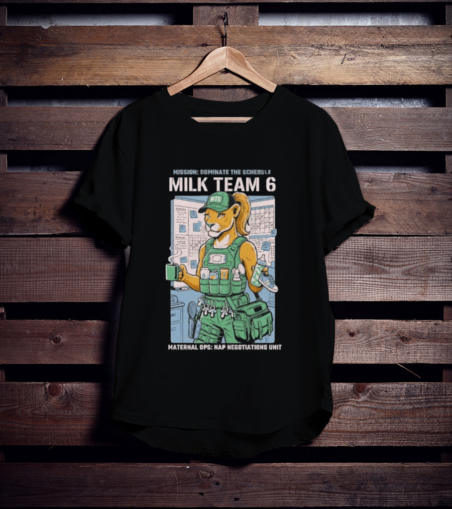 Dominate The Schedule Milk Team 6 Tiger MT6 T-Shirt