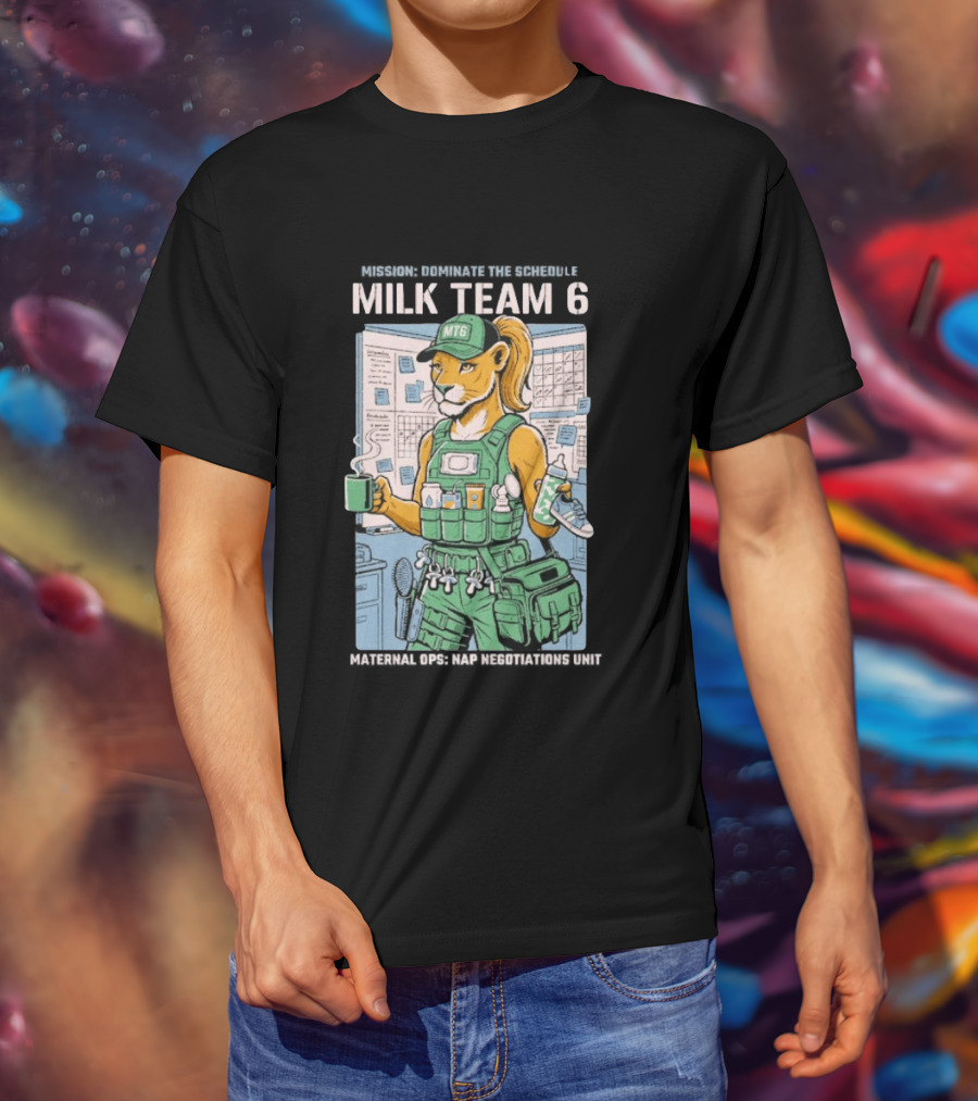 Dominate The Schedule Milk Team 6 Tiger MT6 T-Shirt