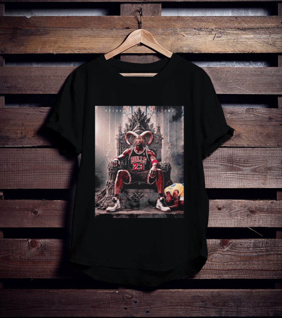 GOAT Michael Jordan Number 23 Chicago Bulls Legendary Throne T-Shirt