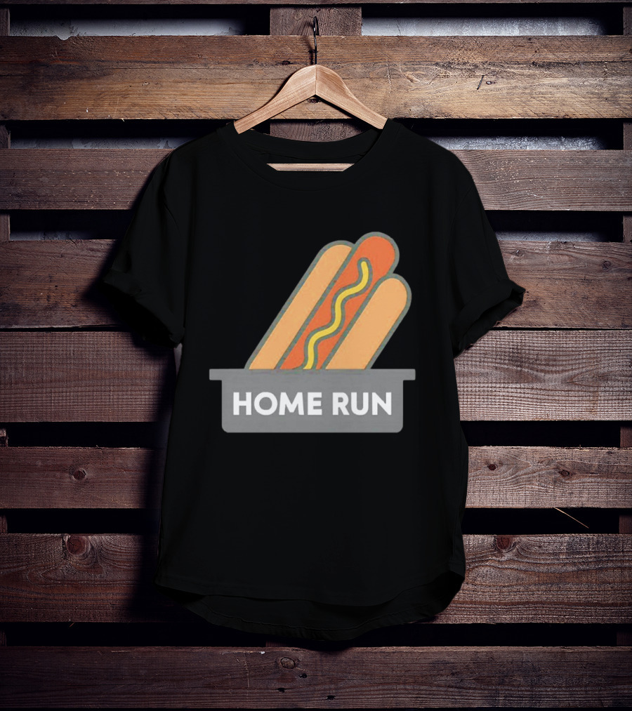 Home Run Hot Dog New York Mets Baseball Fan T-Shirt