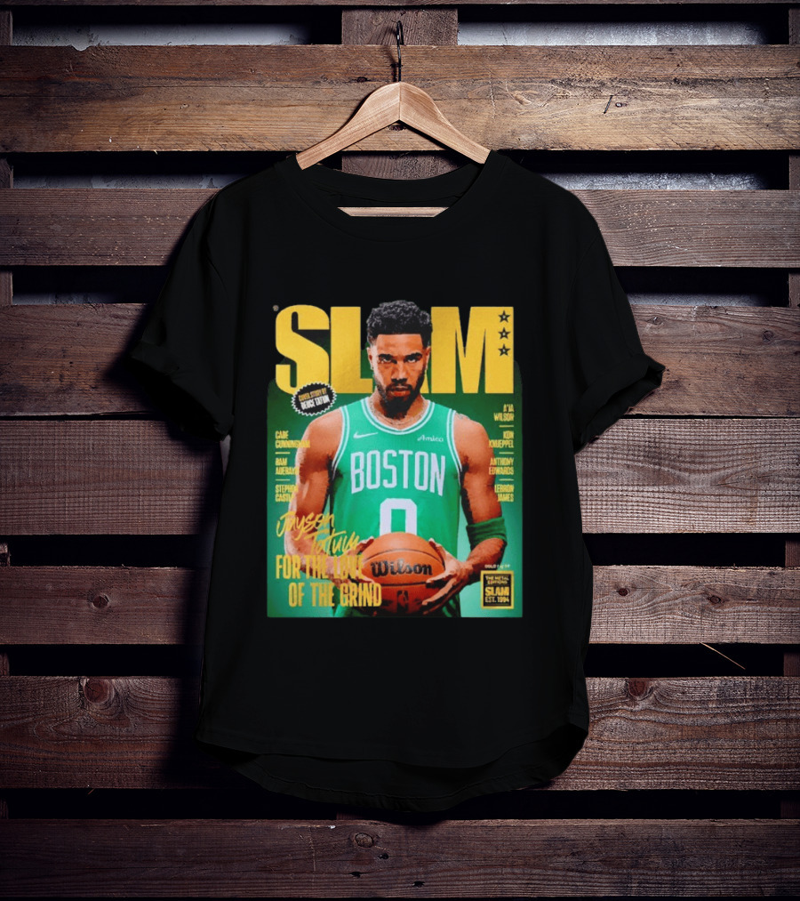 Slam Magazine Jayson Tatum Boston Celtics For The Love Of The Grind T-Shirt