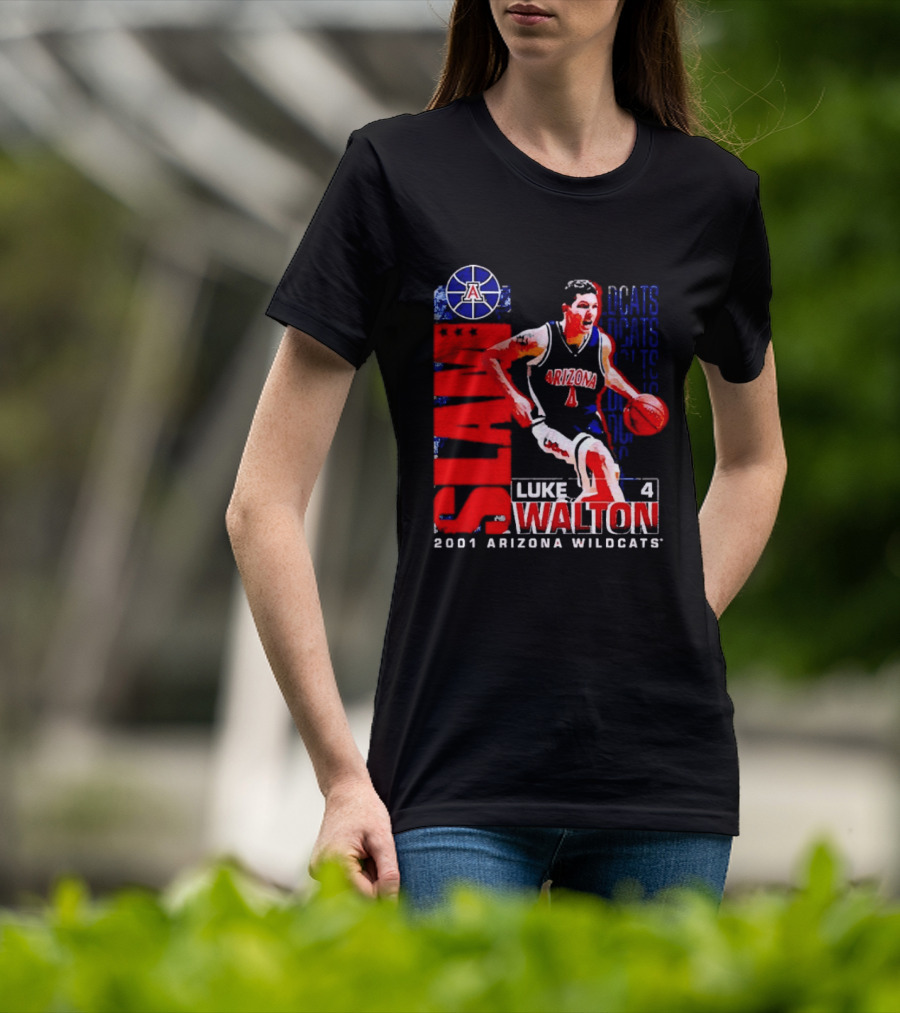 SLAM Luke Walton 4 Arizona Wildcats 2001 Final Four T-Shirt