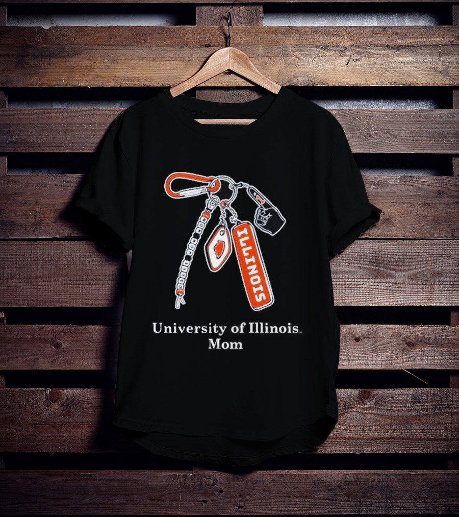Illinois Fighting University Of Illinois Mom Keychain T-Shirt