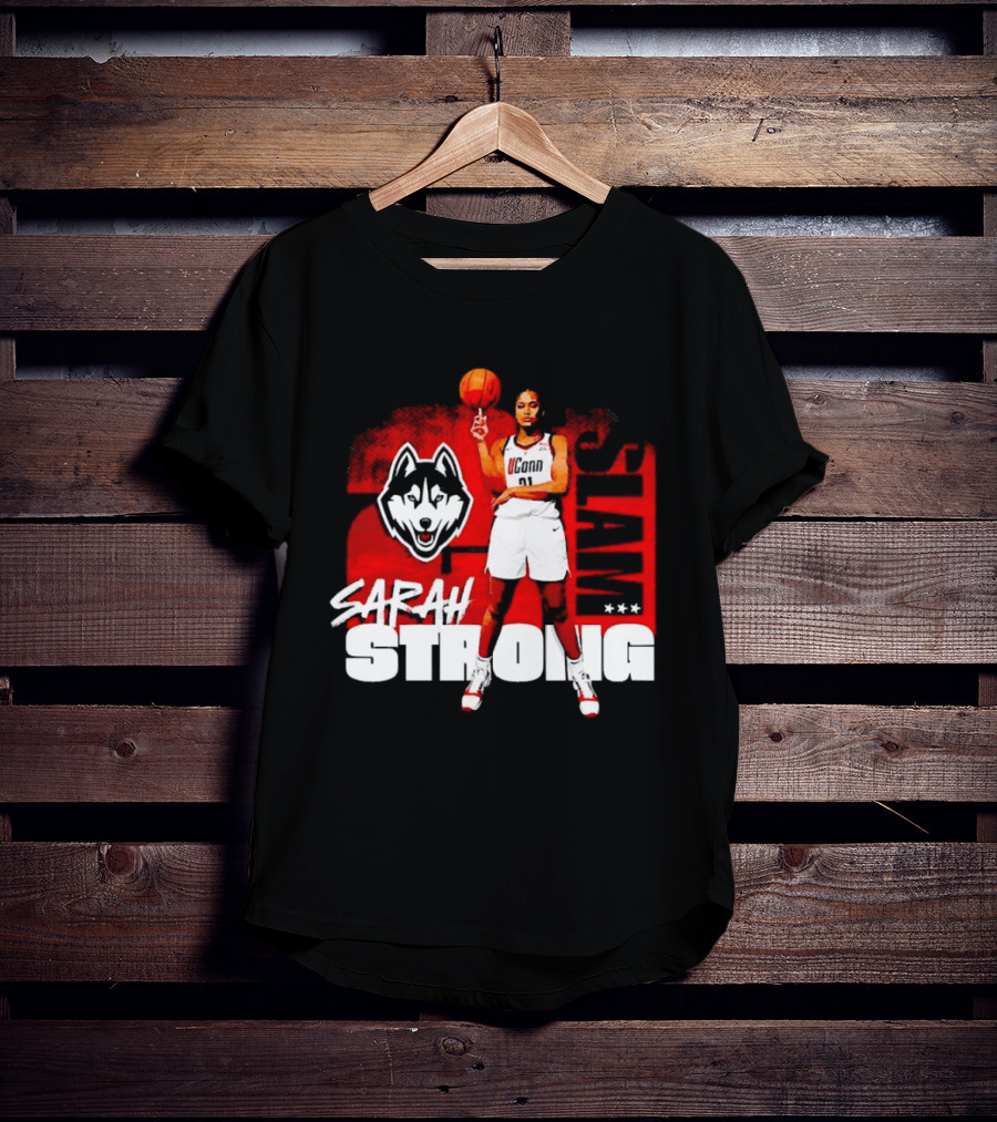 UConn Huskies SLAM Sarah Strong No 21 Women's Basketball T-Shirt