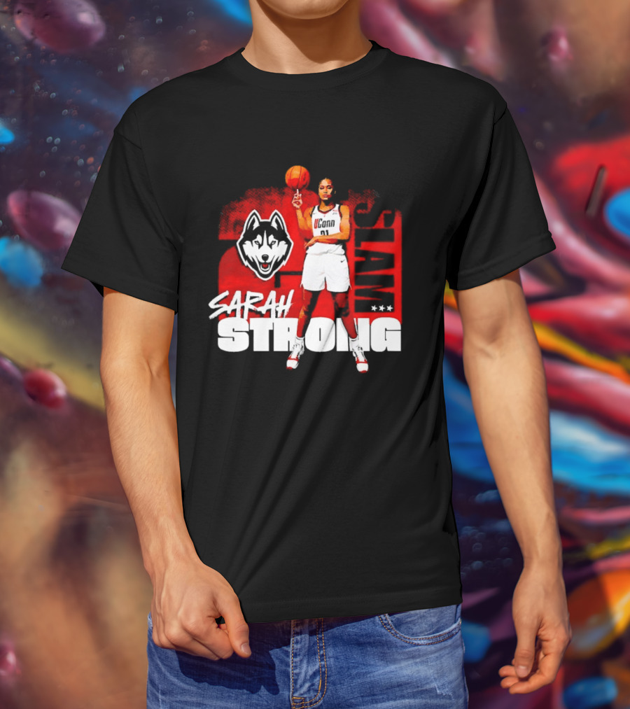 UConn Huskies SLAM Sarah Strong No 21 Women's Basketball T-Shirt