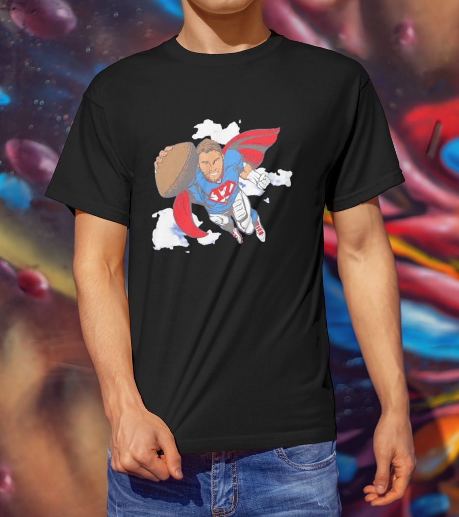 Superhero Football Josh Allen Buffalo Bills T-Shirt
