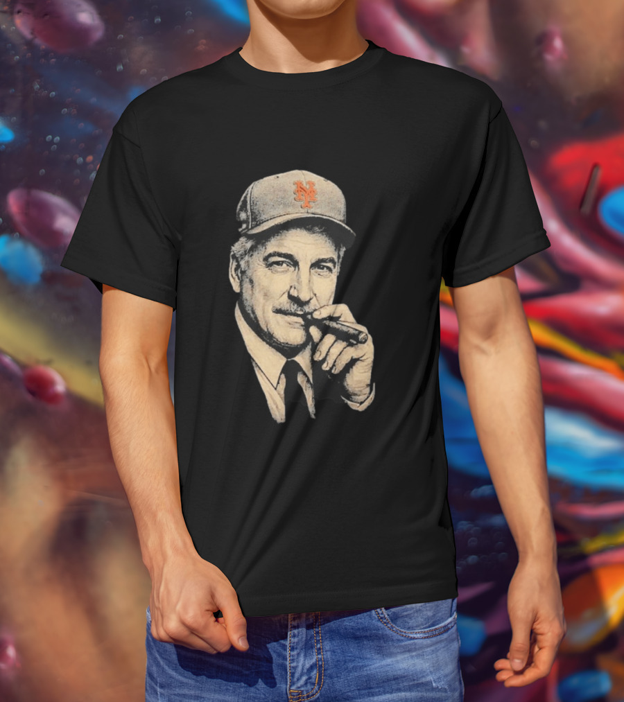 Keith Hernandez Cigar New York Mets Cap T-Shirt
