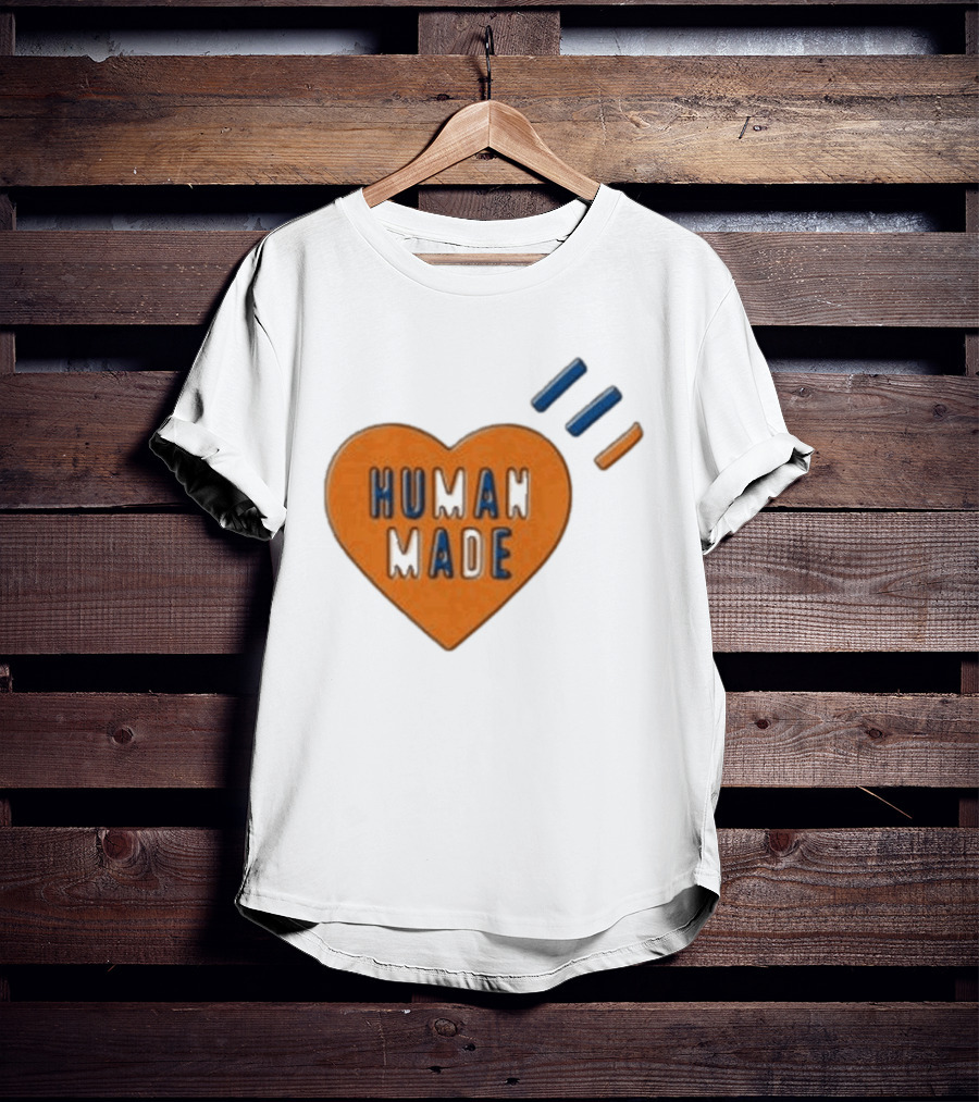 Human Made Heart Icon With Dry Alls T-Shirt