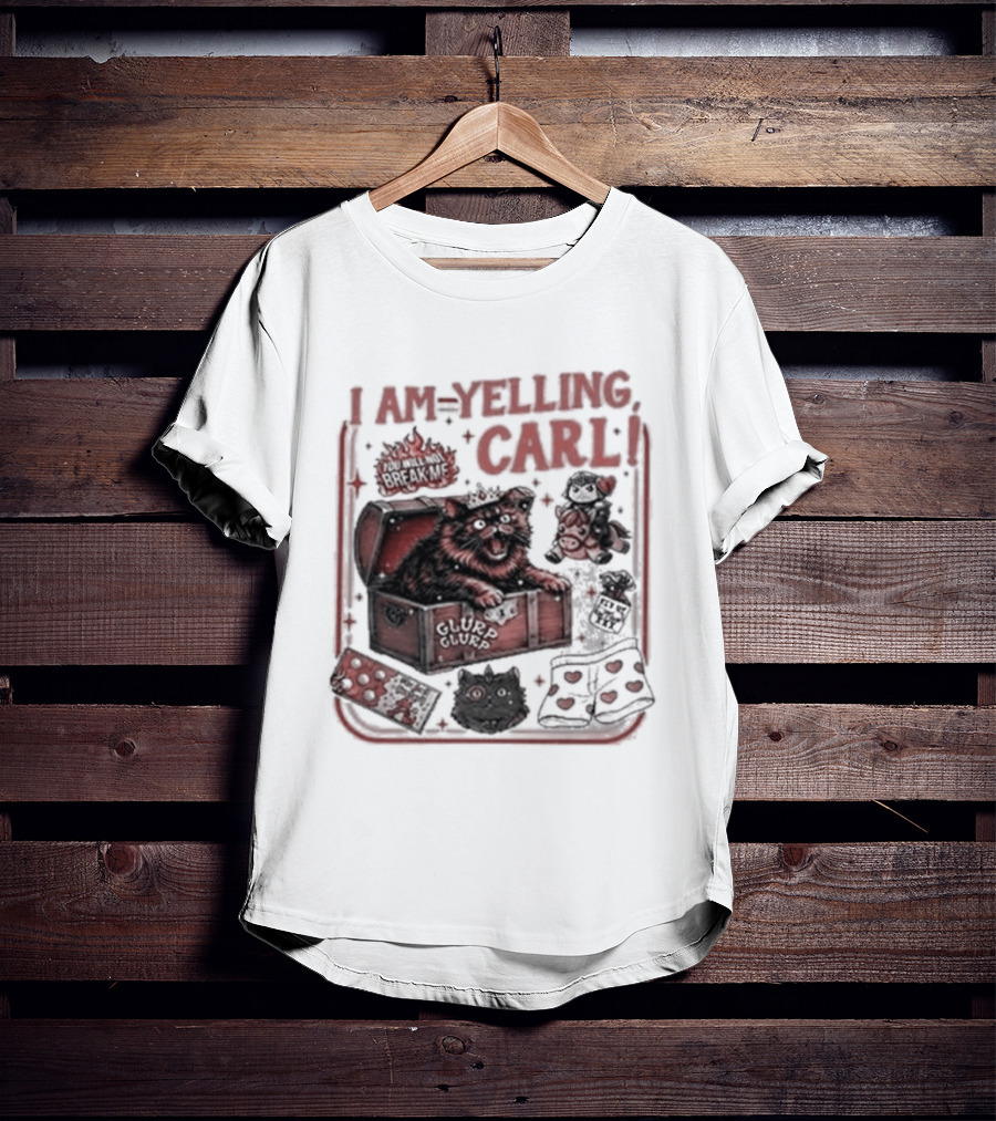 I Am Yelling Carl Box Of Surprises T-Shirt