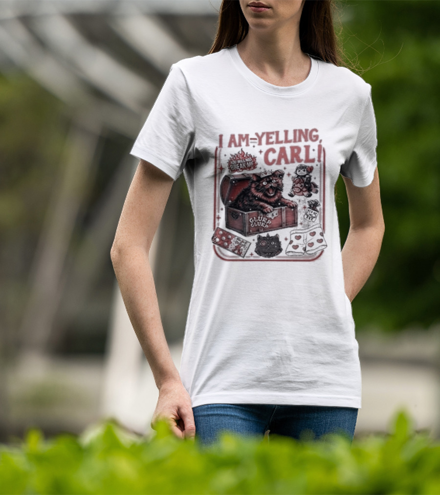 I Am Yelling Carl Box Of Surprises T-Shirt