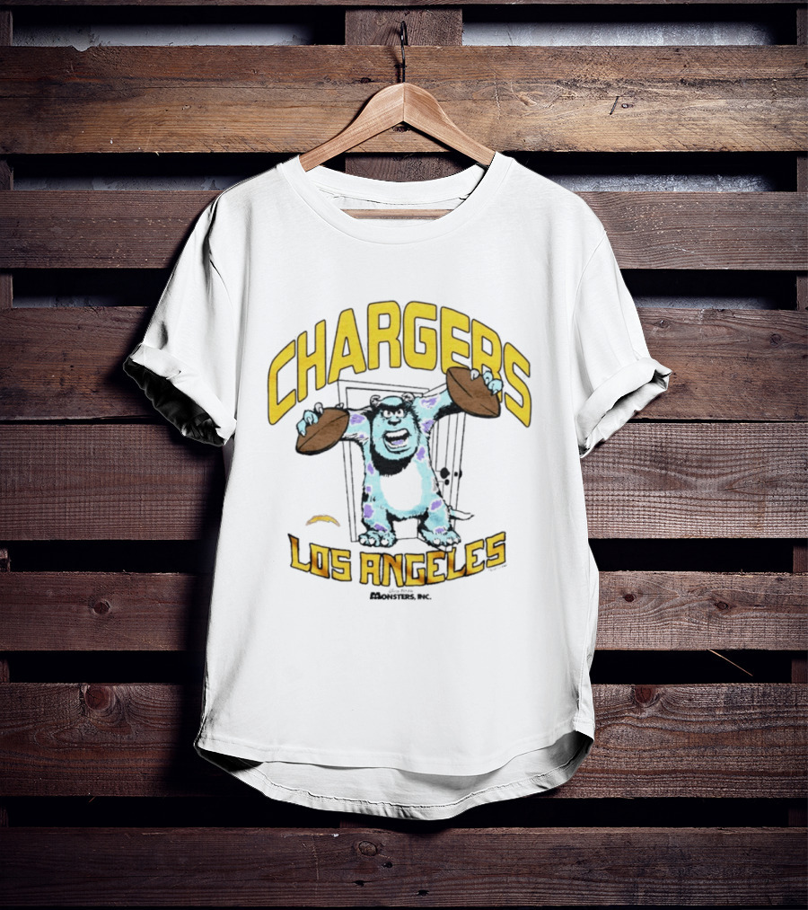 Los Angeles Chargers Monsters Inc Sully Collaboration T-Shirt
