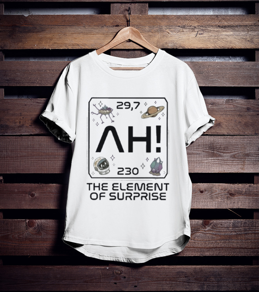 Project Hail Mary Ah Element 29.7 Surprise Sci Fi Space Novel 230 Saturn T-Shirt