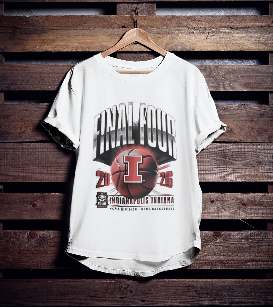 Rare Illinois Fighting Illini Final Four 2026 March Madness Basketball Tournament T-Shirt