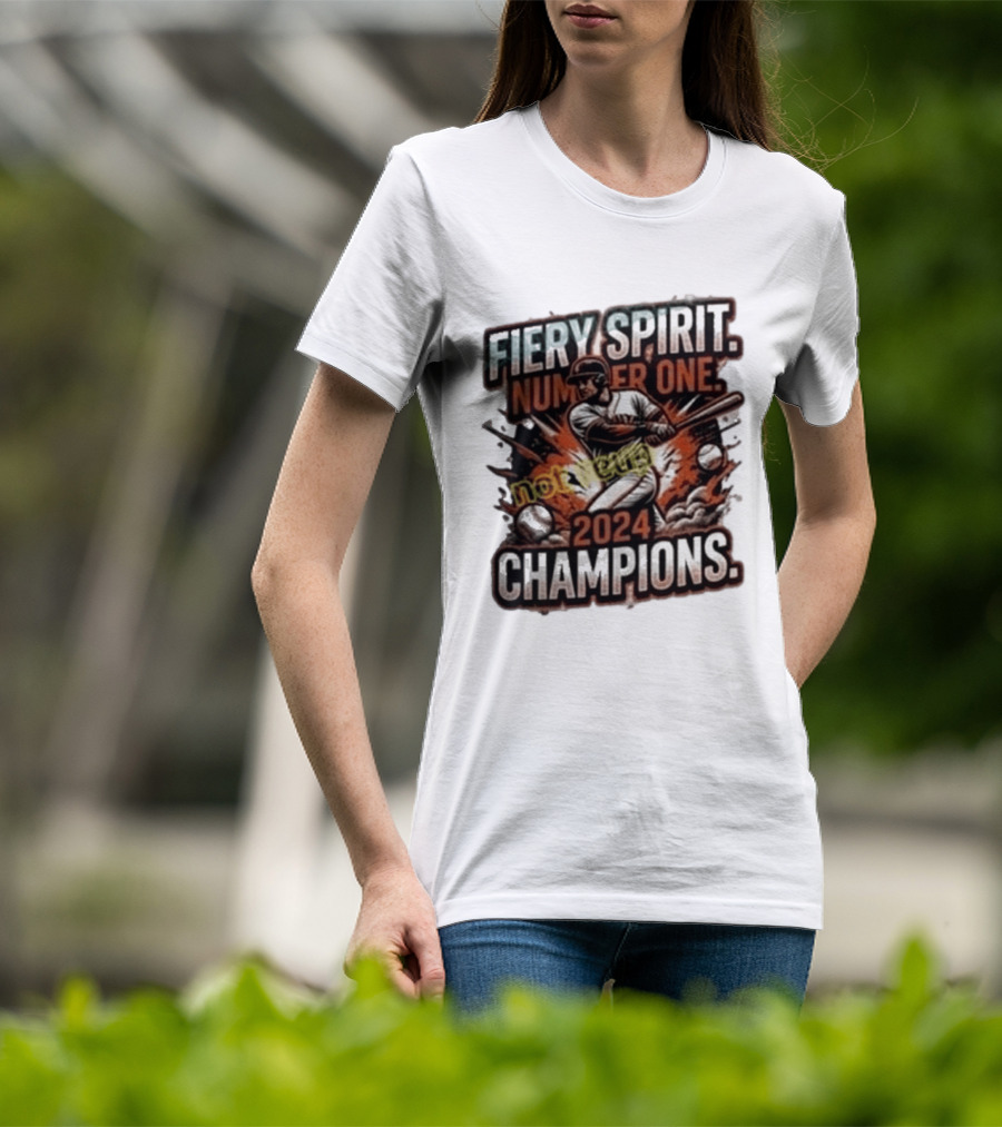 San Francisco Giants Fiery Spirit Number One Champions 2024 T-Shirt
