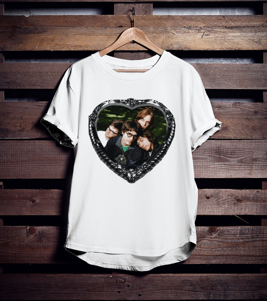 The Lazy Eyes Cheesy Love Songs Heartshape Group Photo Frame T-Shirt