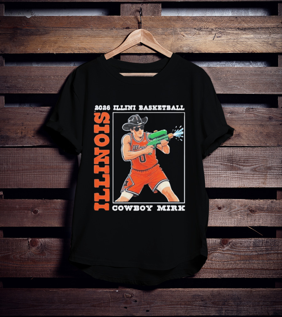 2026 Illinois Basketball Cowboy Mirk Fighting Illini March Madness Final Four T-Shirt