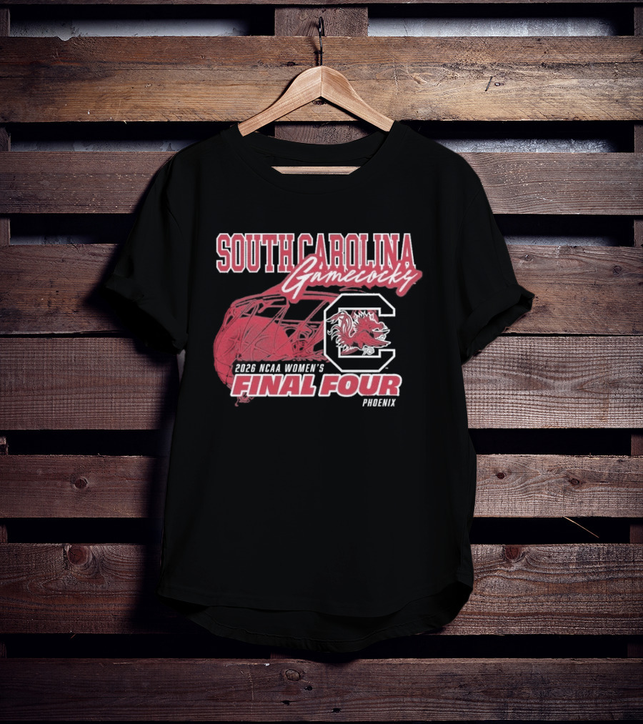 South Carolina Gamecocks 2026 NCAA Women's Basketball Final Four Phoenix T-Shirt