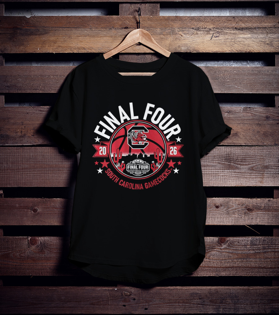 South Carolina Gamecocks 2026 Final Four Basketball Team T-Shirt