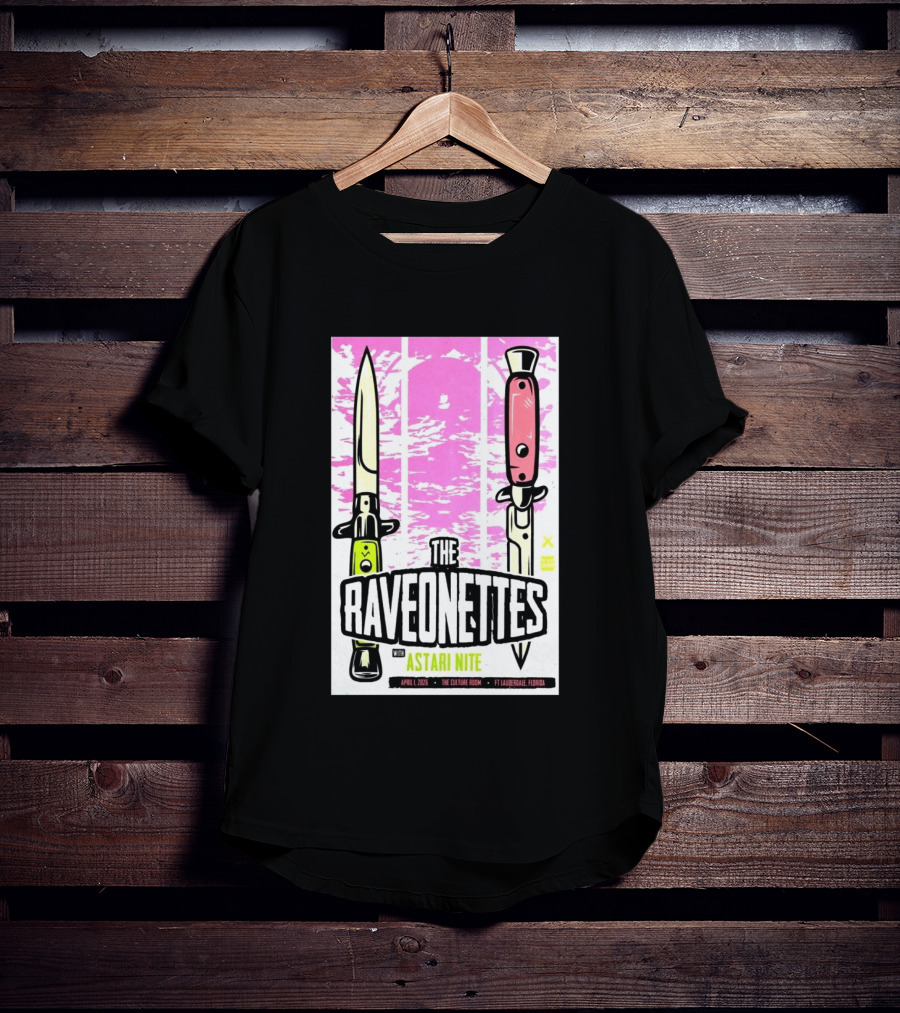 Raveonettes Astari Nite April 1 2026 Ft Lauderdale Culture Room T-Shirt