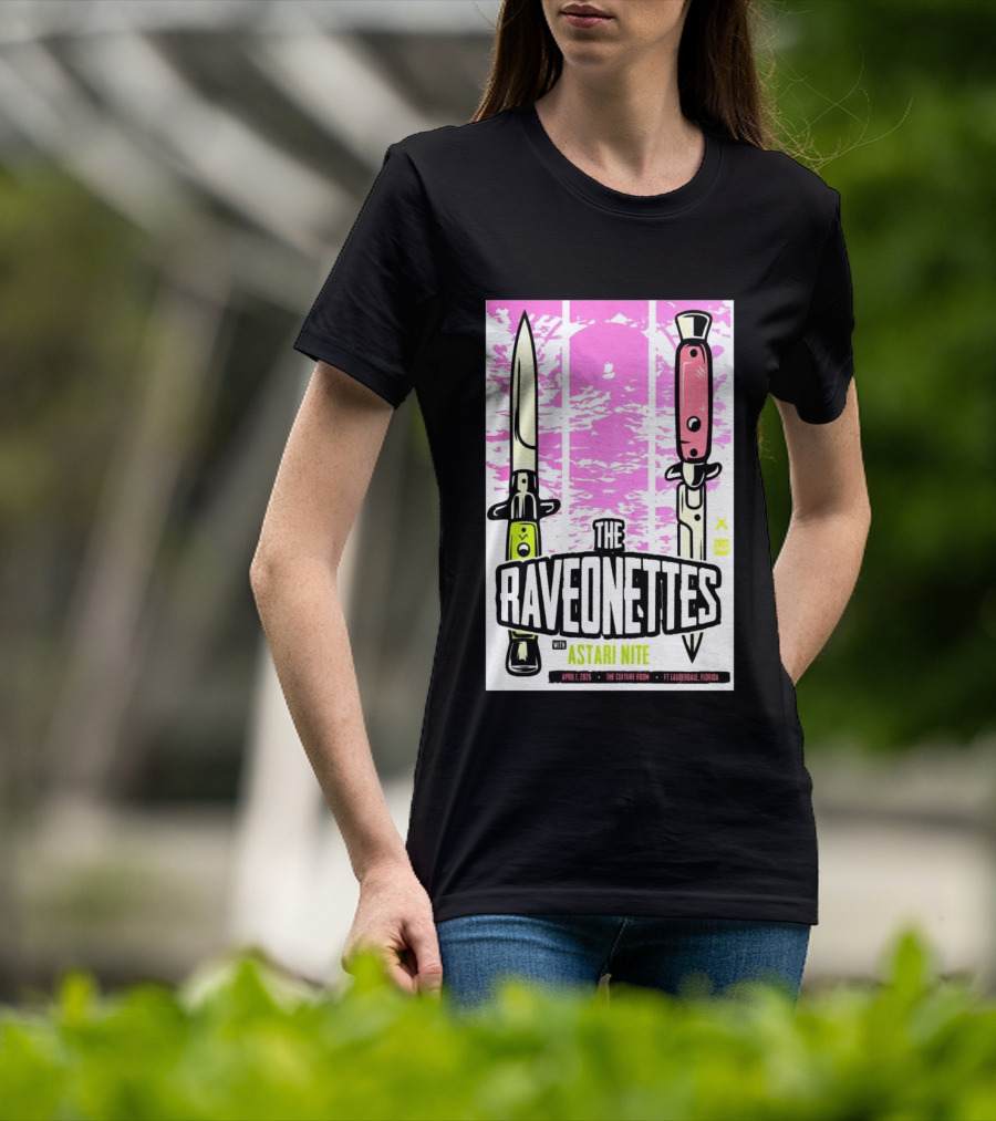 Raveonettes Astari Nite April 1 2026 Ft Lauderdale Culture Room T-Shirt