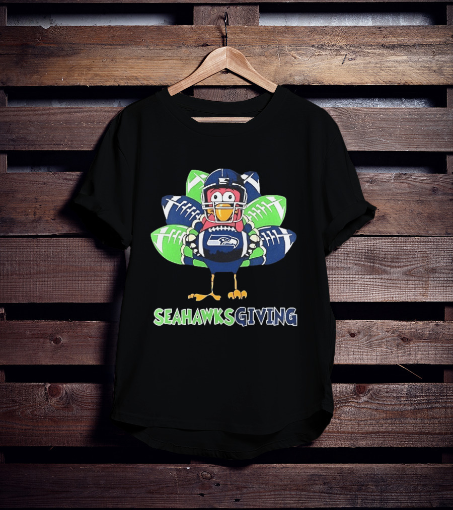 Seahawksgiving Turkey Seattle Seahawks Football Thanksgiving 2025 T-Shirt