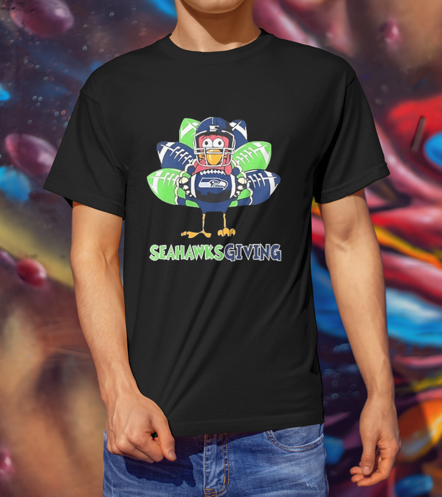 Seahawksgiving Turkey Seattle Seahawks Football Thanksgiving 2025 T-Shirt