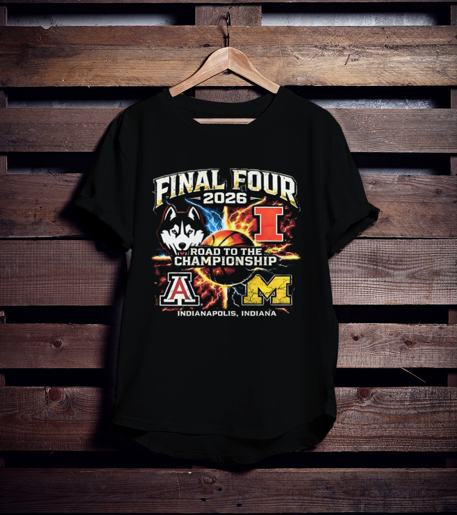 2026 Final Four Road To The Championship Indianapolis Indiana T-Shirt