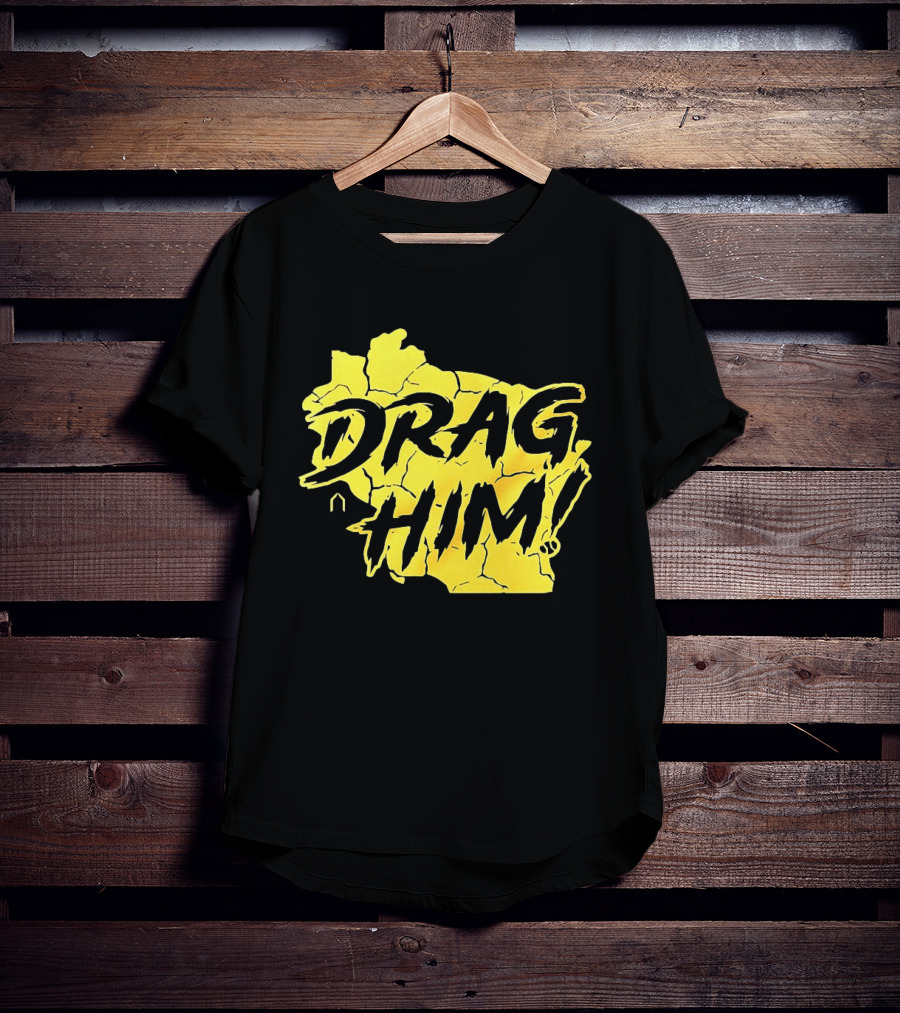 Drag Him Sal Frelick Milwaukee Brewers MLB Map T-Shirt