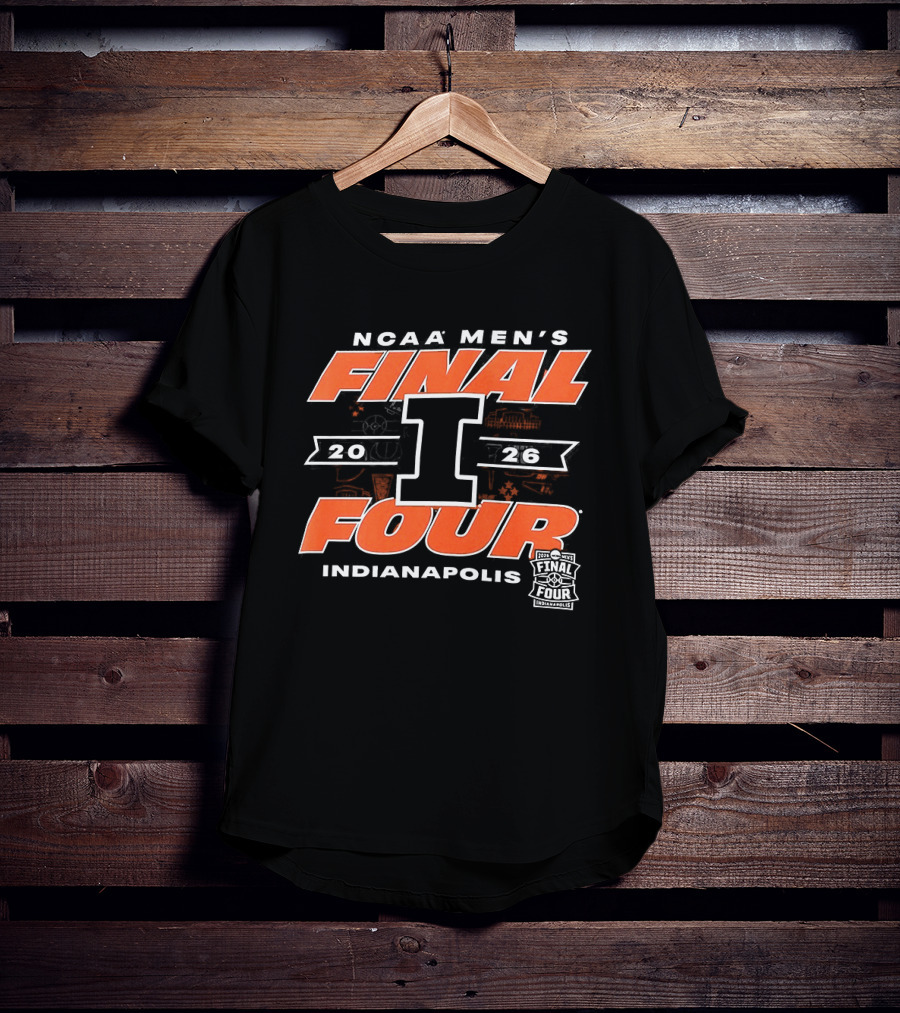 NCAA Men's Final Four 2026 Illinois Fighting Illini Indianapolis Basketball T-Shirt