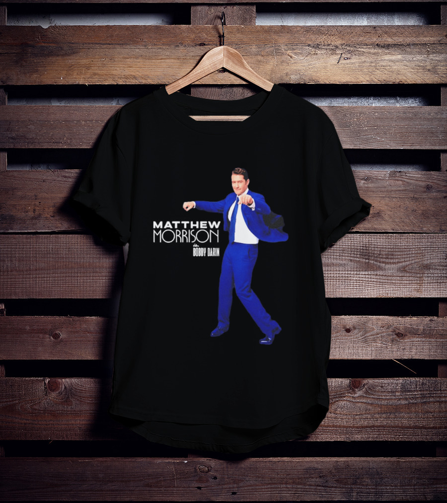 Just In Time Matthew Morrison Is Bobby Darin Bold Blue Suit Dance T-Shirt