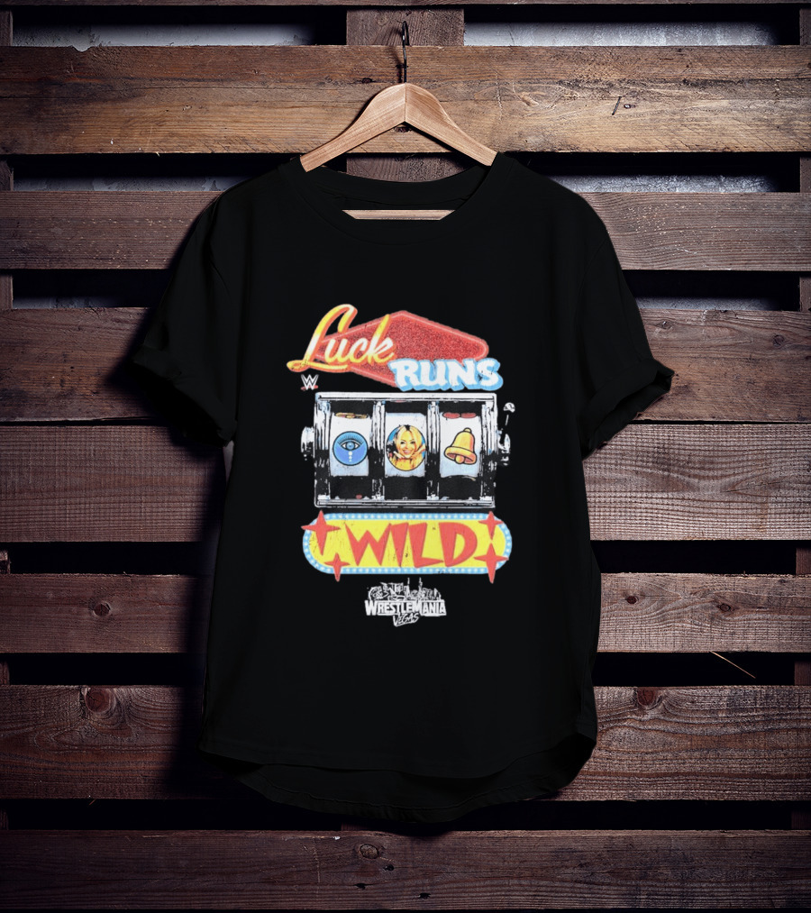 WrestleMania Vegas Slot Machine Luck Runs Wild T-Shirt