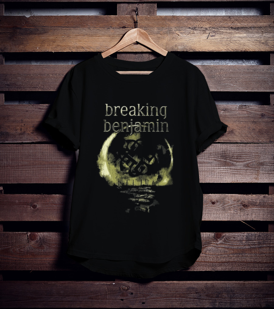 Breaking Benjamin 10 Years Dark Before Dawn Moon T-Shirt