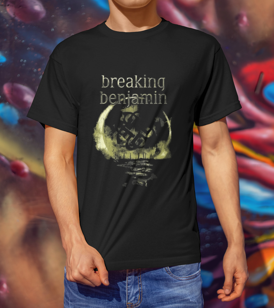 Breaking Benjamin 10 Years Dark Before Dawn Moon T-Shirt