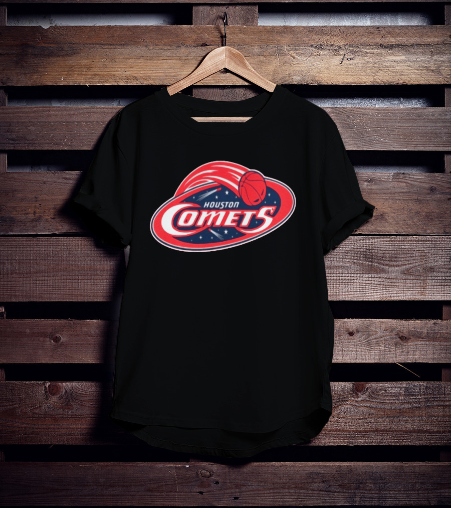 Red Vanvleet Rockin A Houston Comets Basketball Team T-Shirt