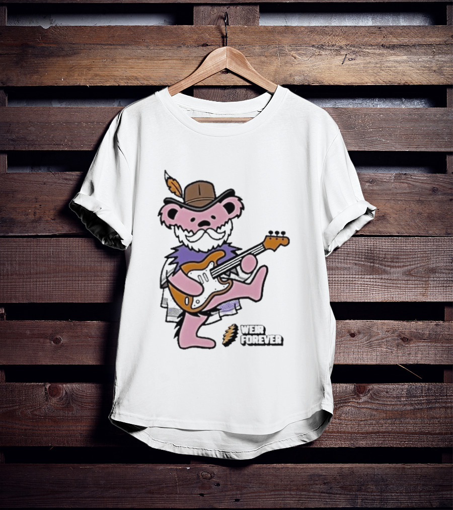 Weir Forever Purple Bear Playing Guitar Weir Tour 2026 T-Shirt