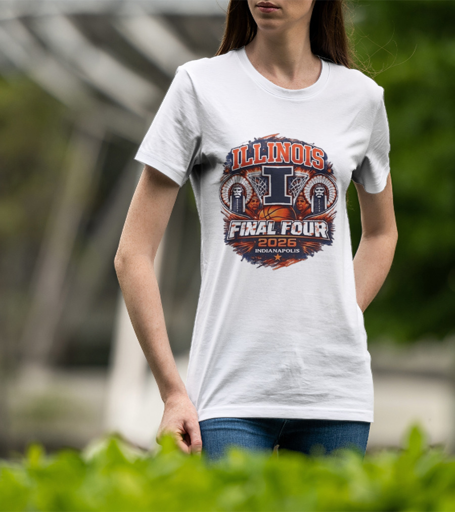 Illinois Final Four 2026 Indianapolis Basketball Event T-Shirt