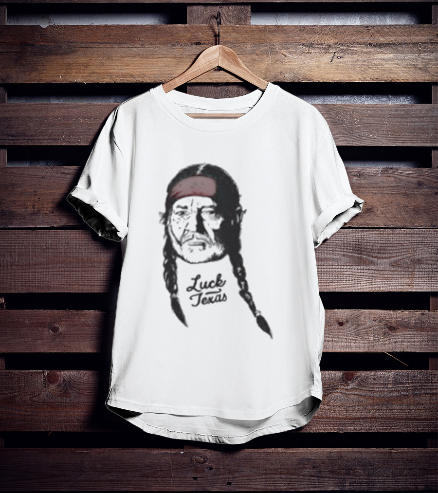 Jungmaven X Luck Reunion Willie Nelson Red Bandana Braids T-Shirt