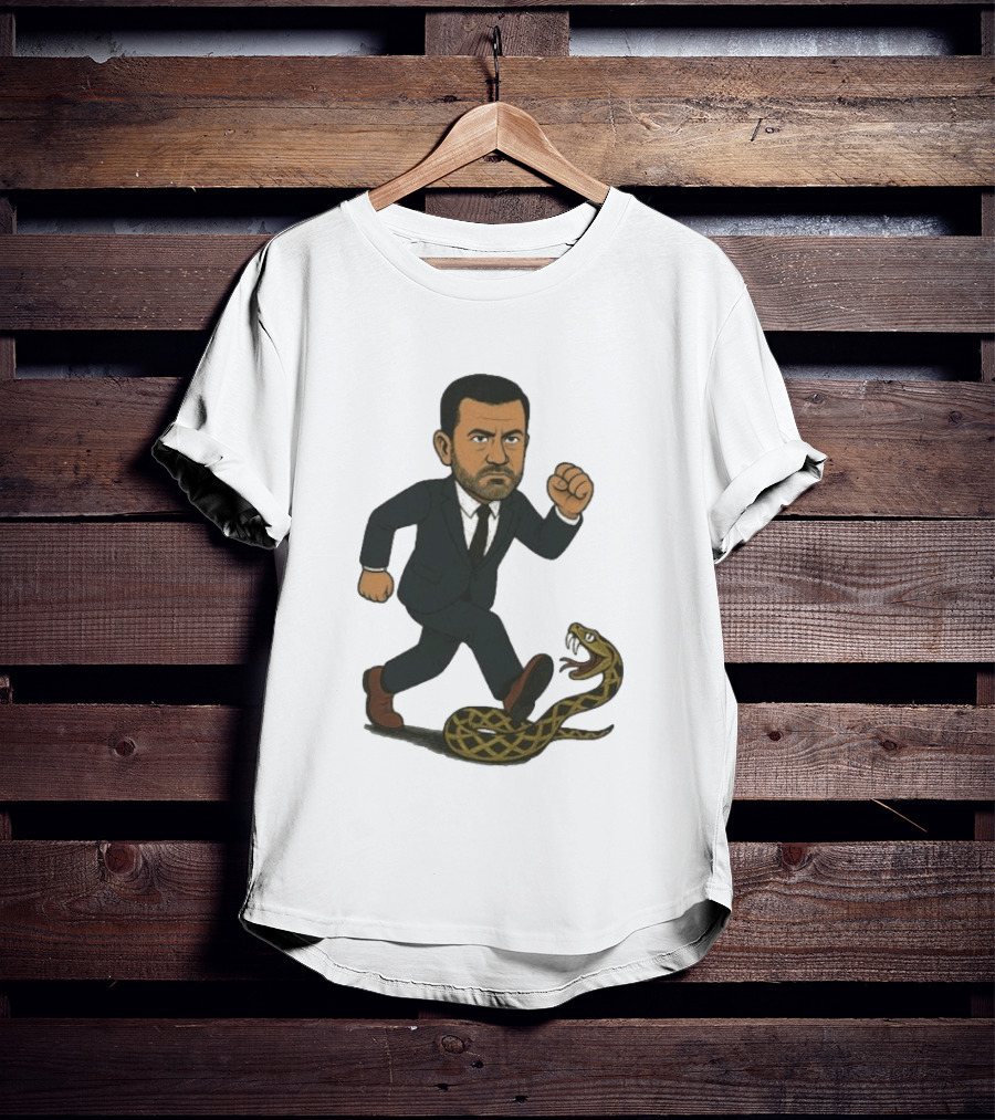 Keep On Treadin' Jimmy Kimmel Snake Suit Punch T-Shirt