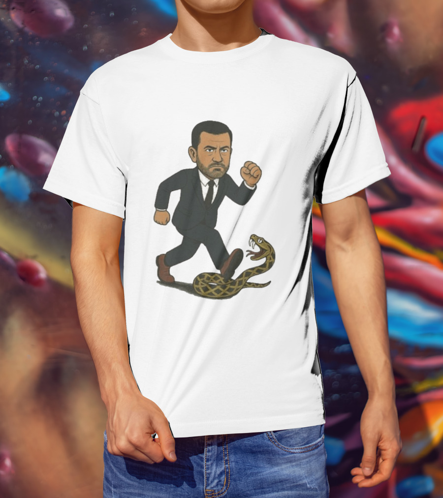 Keep On Treadin' Jimmy Kimmel Snake Suit Punch T-Shirt