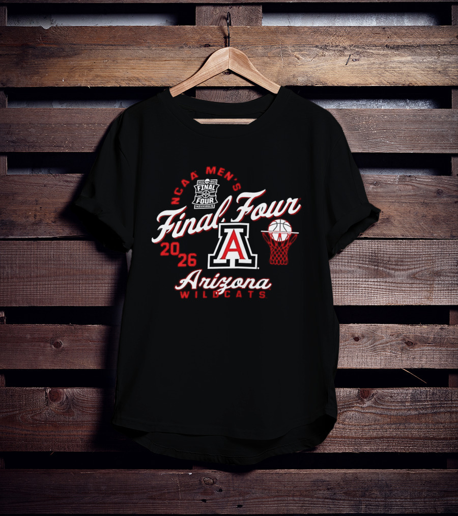 Arizona Wildcats Final Four 2026 NCAA Men's Basketball Tournament T-Shirt