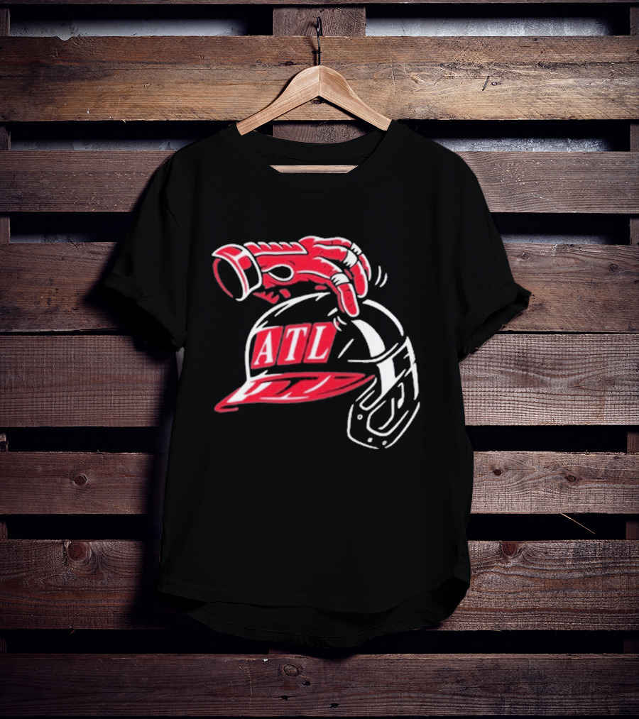 ATL Helmet Red Hand Scratch T-Shirt