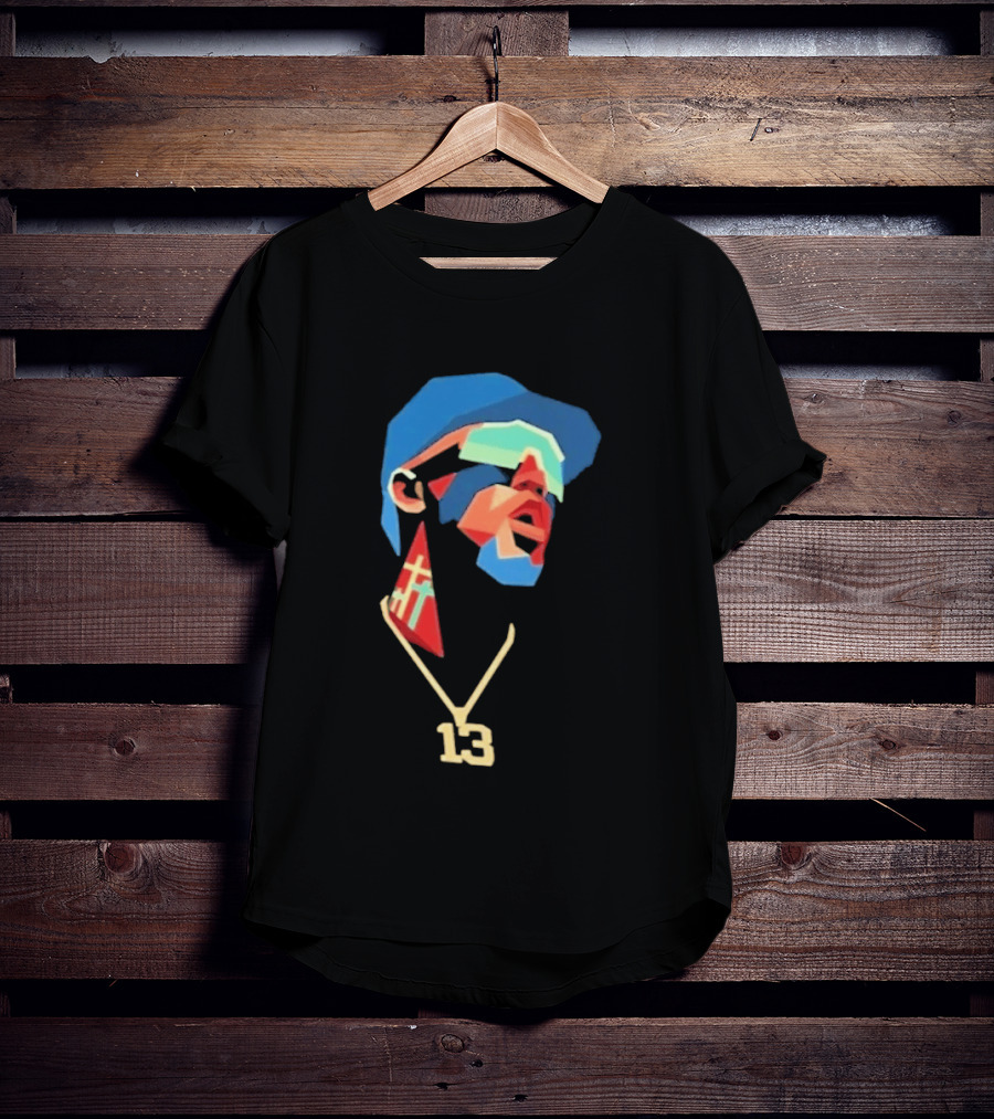 Atlanta Braves Acuna Number 13 Geometric T-Shirt