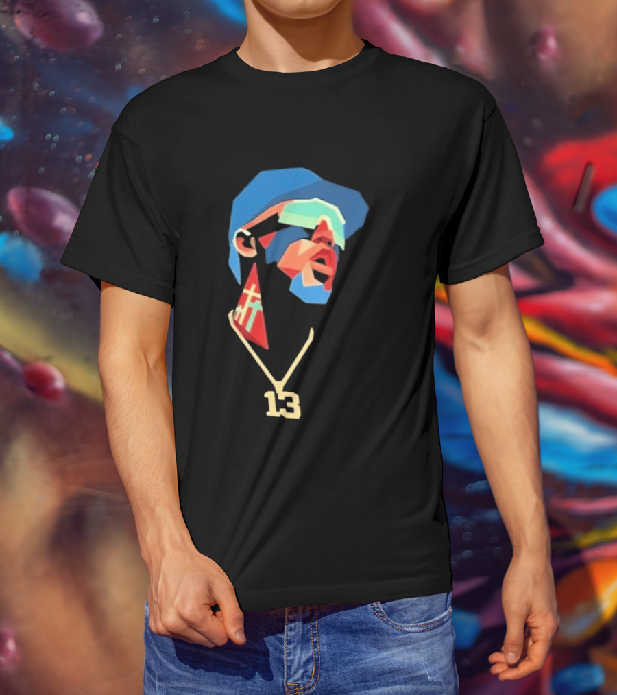 Atlanta Braves Acuna Number 13 Geometric T-Shirt
