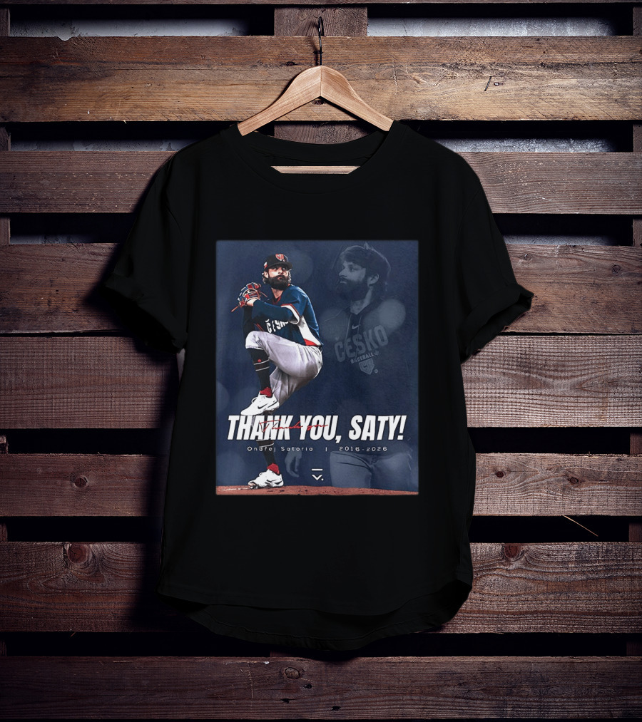 Thank You Saty Ondrej Satoria Cesko Baseball 2016 2026 T-Shirt
